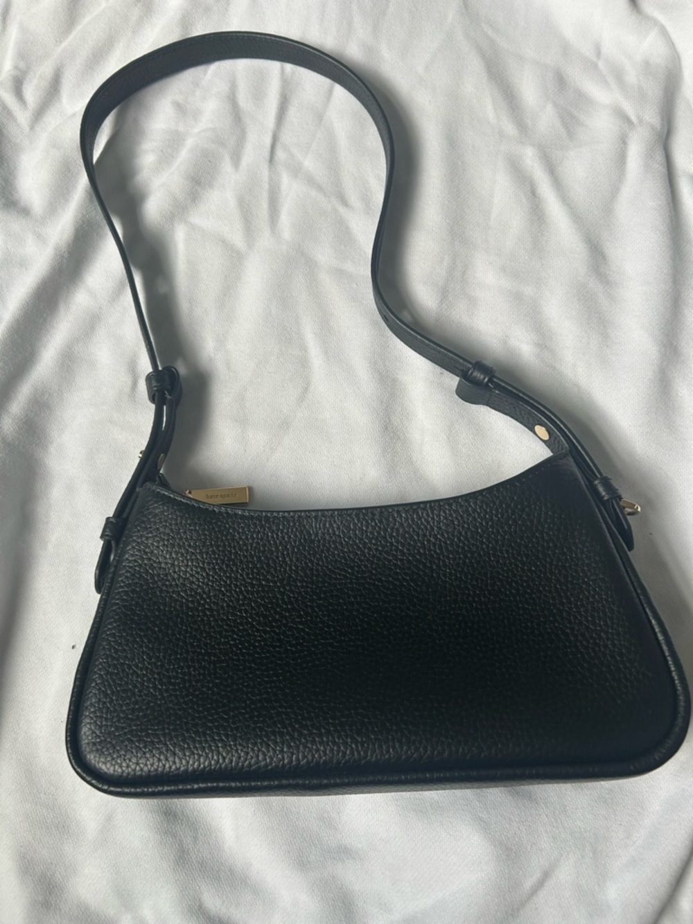 NWOT - Kate Spade Black Pebbled Leather Shoulder Bag - Picture 4 of 7